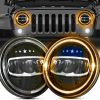 Set Faruri LED Jeep Wrangler JK Model EXCLUSIVE 140W