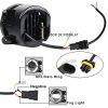 Set proiectoare ceata LED Angel Eyes 60w "Wolf" Jeep Wrangler JK Rubicon Sahara 2007-2017