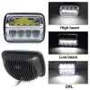 led-headlight-1003T Set faruri Jeep Wrangler YJ / Cherokee XJ 5x7 90W "WHITE PANTHER" Patrol Landcruiser L200 Hilux