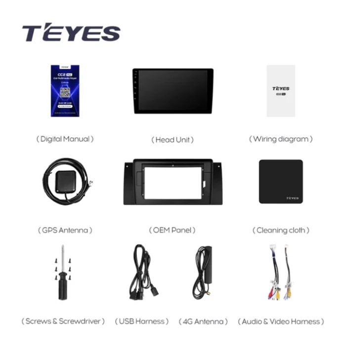 0725657505004_x5_e39_e53_1999_2006_3_1280x720 Navigatie Auto Teyes CC3 2K BMW X5 E53 1999-2006 6+128GB 9.5" QLED Octa-core 2Ghz, Android 4G Bluetooth 5.1 DSP