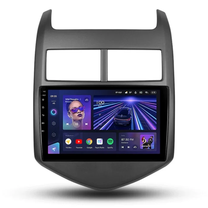 Navigatie Auto Teyes CC3 2K Chevrolet Aveo T300 2012-2015 4+32GB 9.5" QLED Octa-core 2Ghz Android 4G Bluetooth 5.1 DSP Teyes