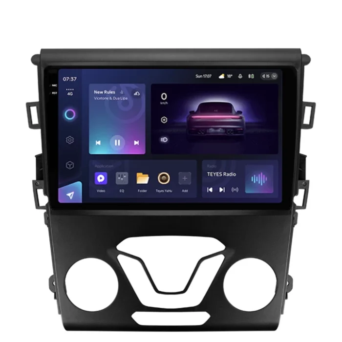 Navigatie Auto Teyes CC3 2K Ford Mondeo 4 2014-2022 4+64GB 9.5" QLED Octa-core 2Ghz Android 4G Bluetooth 5.1 DSP Teyes