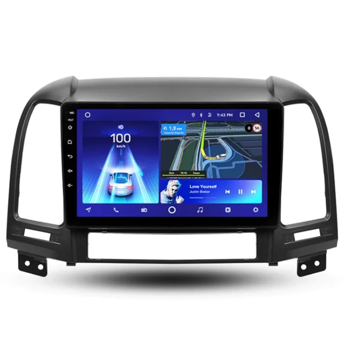 Navigatie Auto Teyes CC2 Plus Hyundai Santa Fe 2 2007-2012 4+64GB 9" QLED Octa-core 1.8Ghz Android 4G Bluetooth 5.1 DSP Teyes