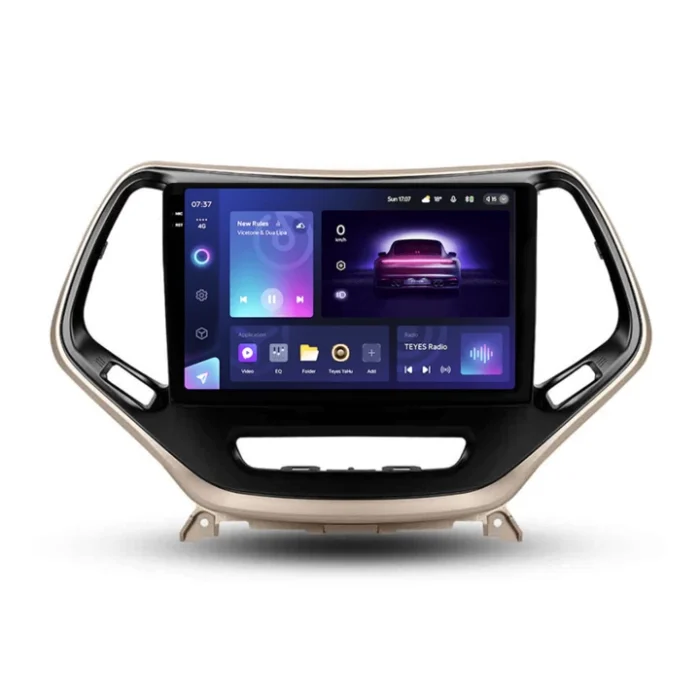 Navigatie Auto Teyes CC3 2K Jeep Cherokee 5 2015-2018 4+32GB 10.36" QLED Octa-core 2Ghz Android 4G Bluetooth 5.1 DSP Teyes