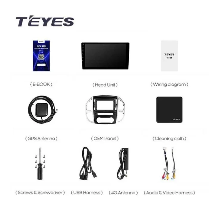 0743836978760_vito_3_w447_2014_2020_3_1280x720 Navigatie Auto Teyes CC3 Mercedes-Benz Vito 3 2014-2023 6+128GB 10.2" QLED Octa-core 1.8Ghz Android 4G Bluetooth 5.1 DSP