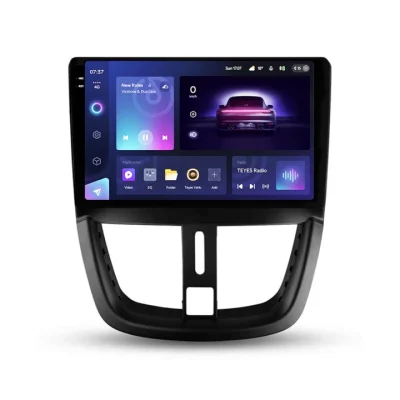 Navigatie Auto Teyes CC3 2K Peugeot 207 2006-2015 4+32GB 9.5" QLED Octa-core 2Ghz Android 4G Bluetooth 5.1 DSP Teyes