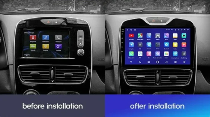 0743836983696_clio_4_2016_2019_before_after_1280x720 Navigatie Auto Teyes CC2 Plus Renault Clio 4 2016-2019 4+32GB 10.2" QLED Octa-core 1.8Ghz Android 4G Bluetooth 5.1 DSP
