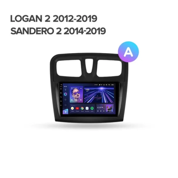 Navigatie Auto Teyes CC2 Plus Dacia Sandero 2 2017-2022 4+64GB 9" QLED Octa-core 1.8Ghz, Android 4G Bluetooth 5.1 DSP