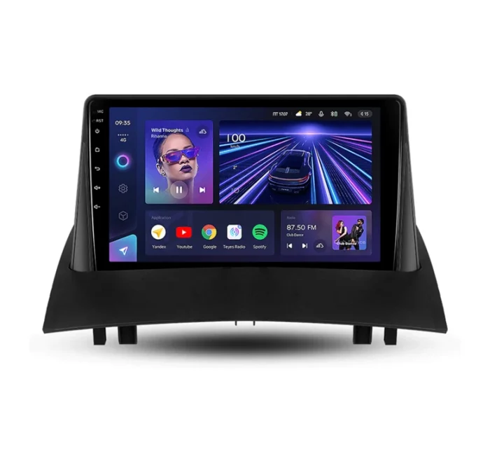 Navigatie Auto Teyes CC3 Renault Fluence 2008-2014 4+32GB 9" QLED Octa-core 1.8Ghz Android 4G Bluetooth 5.1 DSP Teyes