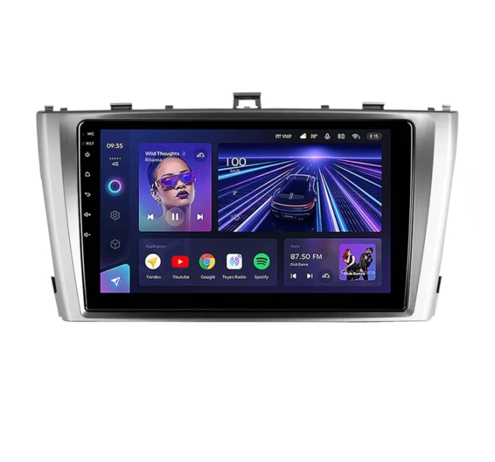 Navigatie Auto Teyes CC3 Toyota Avensis 3 2008-2015 4+32GB 9" QLED Octa-core 1.8Ghz Android 4G Bluetooth 5.1 DSP Teyes