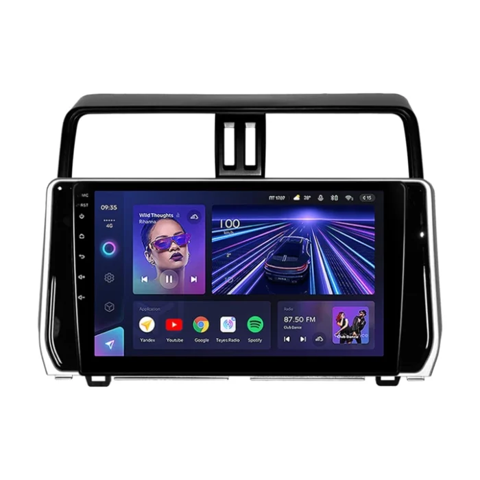 Navigatie Auto Teyes CC3 360° Toyota Land Cruiser Prado J200 2017-2018 6+128GB 10.2" QLED Octa-core 1.8Ghz