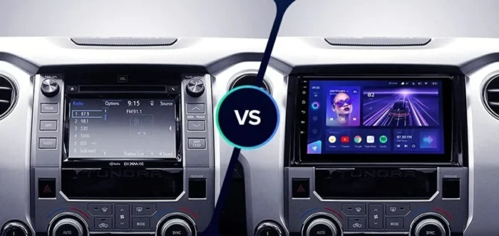 0743836993817_tundra_xk50_2013_2020_before_after_1280x720 Navigatie Auto Teyes X1 WiFi Toyota Tundra 2013-2020 2+32GB 9" IPS Quad-core 1.3Ghz, Android Bluetooth 5.1 DSP
