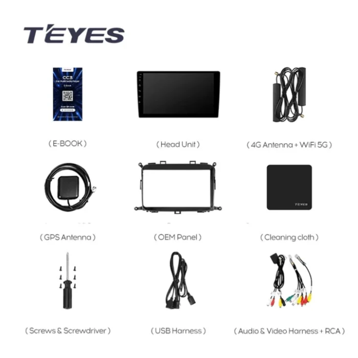 Navigatie Auto Teyes CC3 2K Kia Carens 3 2013-2019 6+128GB 9.5" QLED Octa-core 2Ghz, Android 4G Bluetooth 5.1 DSP