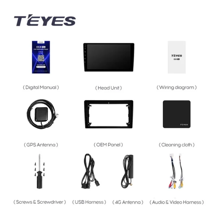 Navigatie Auto Teyes CC2 Plus Opel Zafira B 2005-2014 4+64GB 9" QLED Octa-core 1.8Ghz, Android 4G Bluetooth 5.1 DSP 0Din