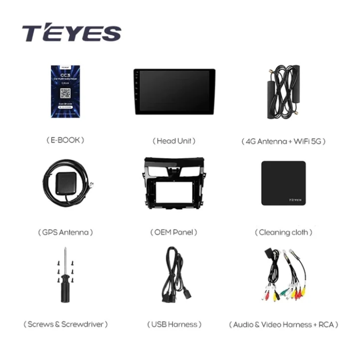 Navigatie Auto Teyes CC2 Plus Nissan Teana 3 2013-2015 4+32GB 10.2" QLED Octa-core 1.8Ghz Android 4G Bluetooth 5.1 DSP