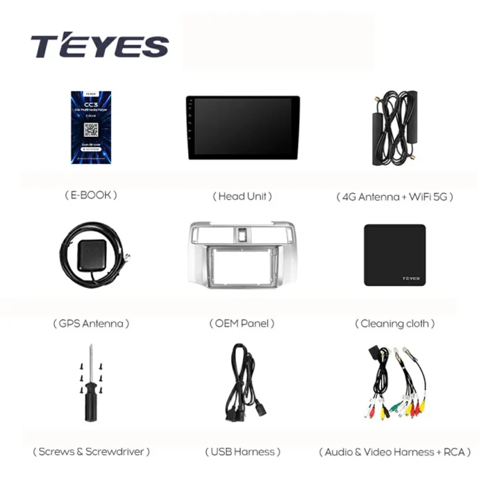 0755249826873_4runner_5_2009_2020_continut_1280x720 Navigatie Auto Teyes CC3L Toyota 4Runner 5 2009 - 2020 4+64GB 9" IPS Octa-core 1.6Ghz, Android 4G Bluetooth 5.1 DSP