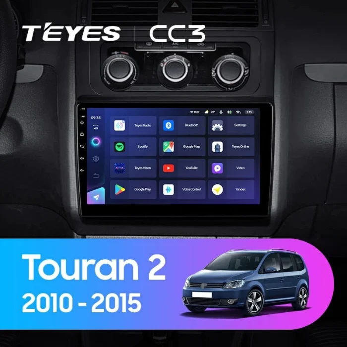 Navigatie Auto Teyes CC3L Volkswagen Touran 2 2015-2023 4+64GB 10.2" IPS Octa-core 1.6Ghz Android 4G Bluetooth 5.1 DSP