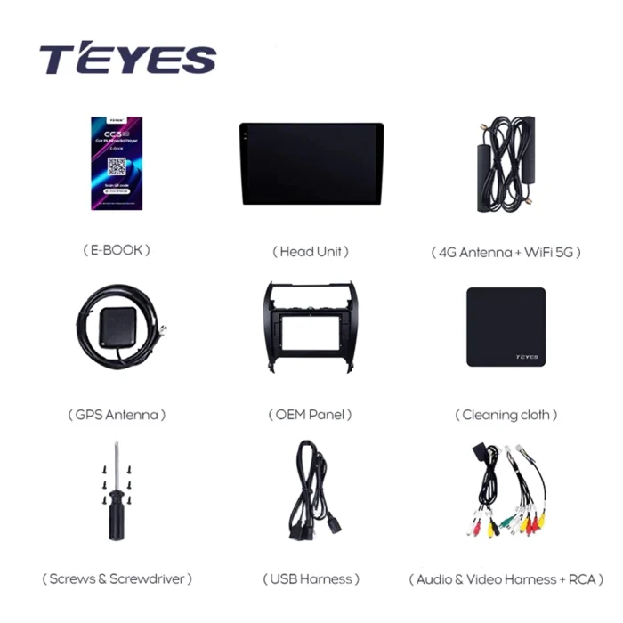 Navigatie Auto Teyes CC2 Plus Toyota Camry 7 USA 2014-2017 6+128GB 10.2" QLED Octa-core 1.8Ghz, Android 4G Bluetooth 5.1 DSP