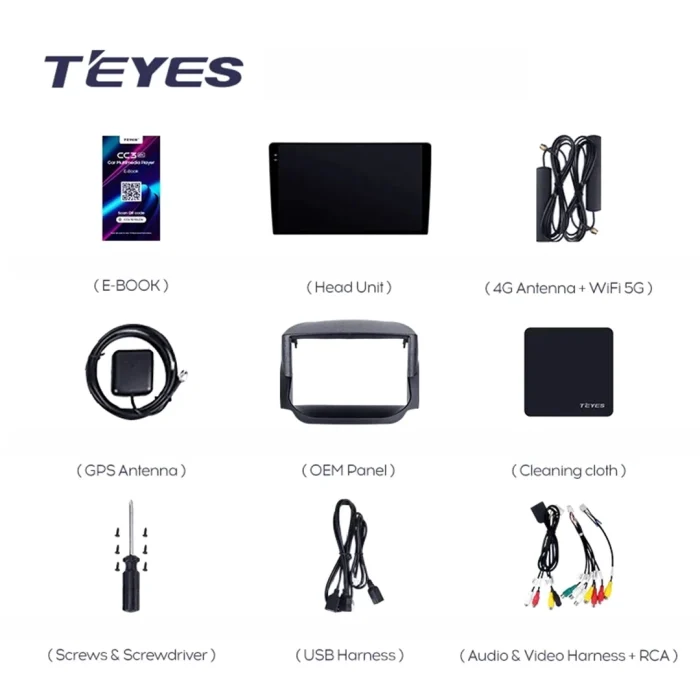 Navigatie Auto Teyes CC3 360° Ford EcoSport 2014-2023 6+128GB 9" QLED Octa-core 1.8Ghz, Android 4G Bluetooth 5.1 DSP