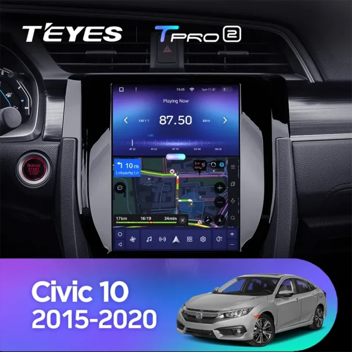 0ab0_8963_honda_civic_10_model_masina_4_1280x720_1280x720 Navigatie Auto Teyes Tip Tesla TPRO 2 Honda Civic 10 2015-2020 3+32GB 9.7" QLED Octa-core 1.8Ghz, Android 4G Bluetooth 5.1 DSP