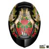 Casca integrala motociclete MT Revenge Skull&Rose negru/rosu lucios