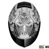 10013232-Revenge-Skull-Rose-gri-mat-2 Casca integrala motociclete MT Revenge Skull & Rose gri/negru mat