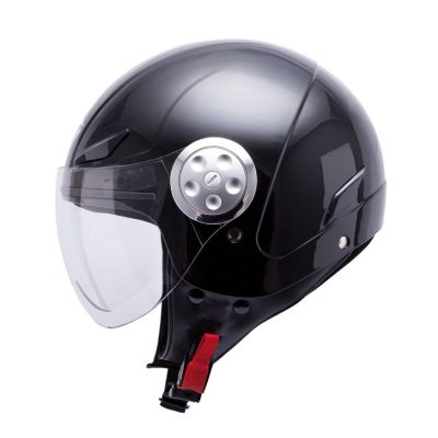 Casca open face motociclete MT Urban Kids negru lucios
