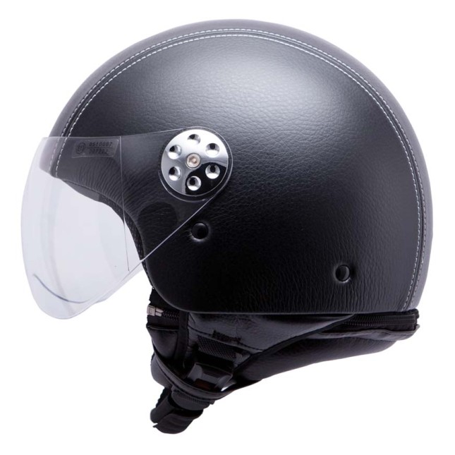 Casca open face motociclete MT Retro Leather negru Casca open face motociclete MT Retro Leather negru