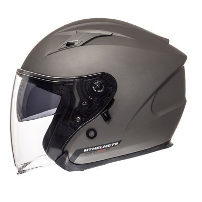 Casca open face motociclete MT Avenue SV titanium mat (ochelari soare integrati)