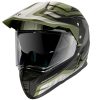 Casca off road MT Synchrony Duo Sport Tourer negru/verde military mat cu viziera (ochelari soare integrati)