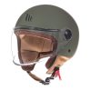 Casca MT Street A6 verde mat (open face)