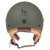 Casca MT Street A6 verde mat (open face)