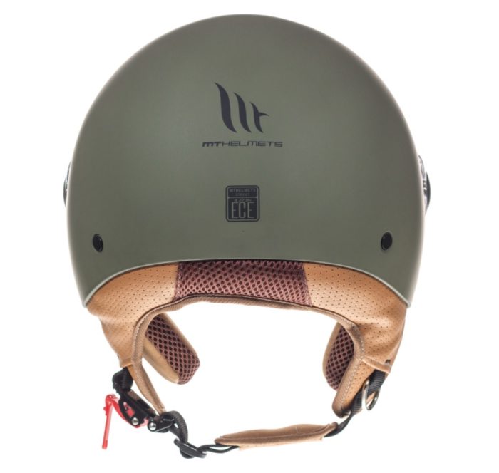 Casca MT Street A6 verde mat (open face)