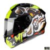 Casca integrala MT Targo Crazy Dog G3 galben fluor lucios – tip MT-V-14