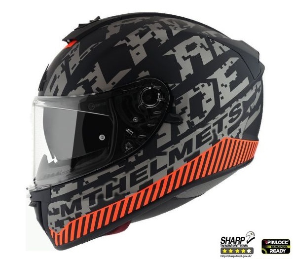 1118549123-Casca-integrala-MT-Blade-2-SV-Check-B2-gri-portocaliu-mat-ochelari-soare-integrati Casca integrala motociclete MT Blade 2 SV Check B2 gri/portocaliu mat (ochelari soare integrati)
