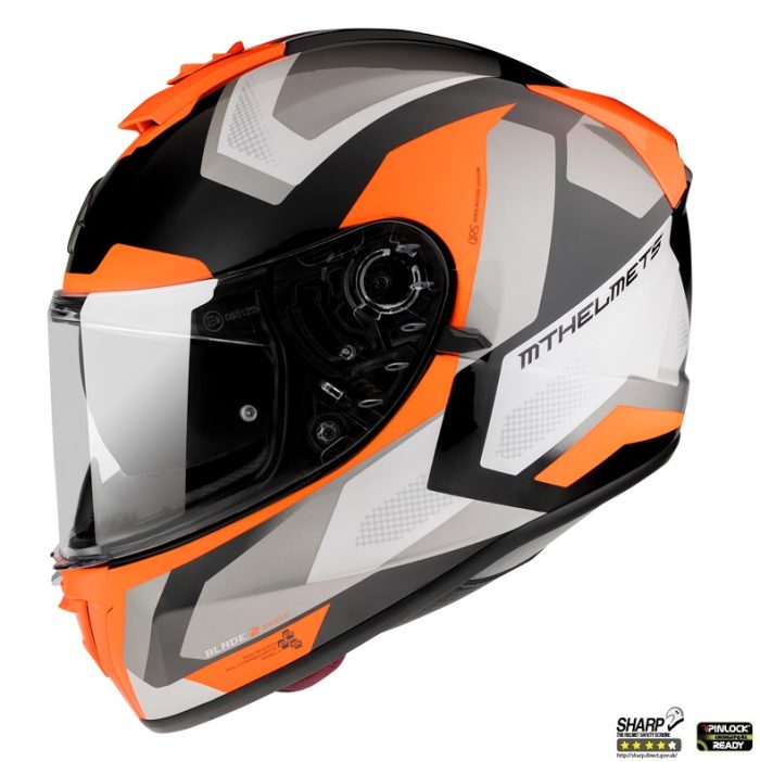 Casca integrala MT Blade 2 SV Finishline D4 portocaliu fluor lucios (ochelari soare integrati) Casca integrala MT Blade 2 SV Finishline D4 portocaliu fluor lucios (ochelari soare integrati)