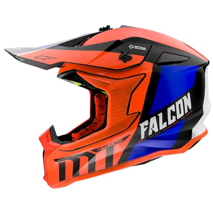 Casca off road MT Falcon Warrior C4 portocaliu lucios Casca off road MT Falcon Warrior C4 portocaliu lucios
