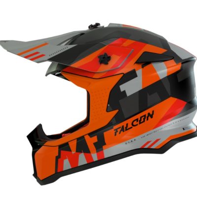 Casca off road MT Falcon Arya A4 portocaliu mat