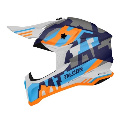 Casca off road MT Falcon Arya A7 albastru lucios Casca off road MT Falcon Arya A7 albastru lucios