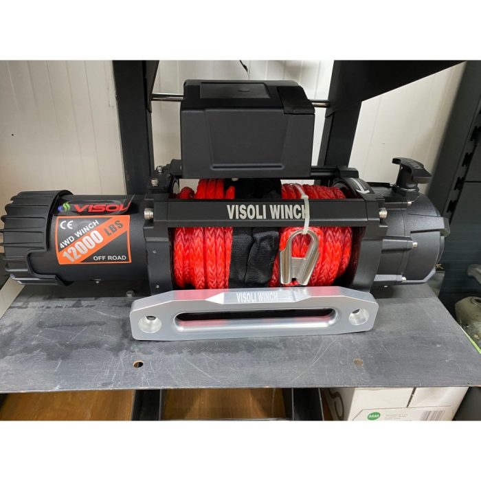 Troliu auto Visoli 7XD12.0s 12000lbs /5450kg cablu sintetic