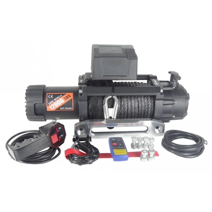Troliu auto Visoli 7XD12.0s 12000lbs /5450kg cablu sintetic