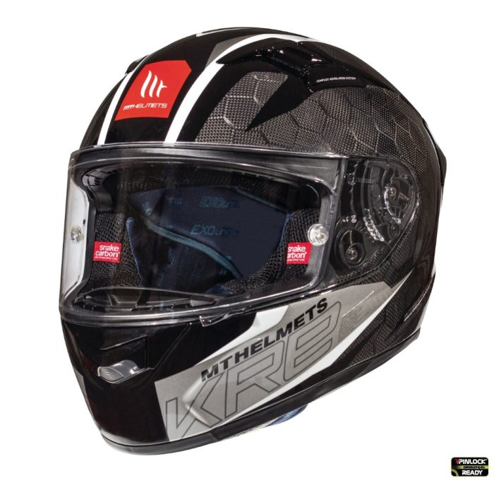 Casca integrala MT KRE Snake carbon 2.0 A0 negru/gri lucios