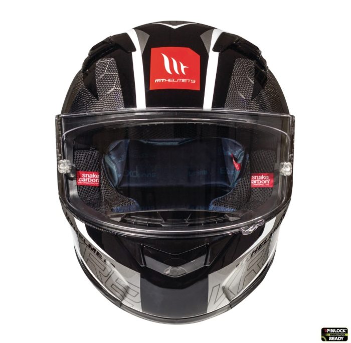 Casca integrala MT KRE Snake carbon 2.0 A0 negru/gri lucios