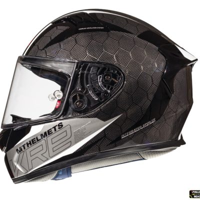 Casca integrala MT KRE Snake carbon 2.0 A0 negru/gri lucios