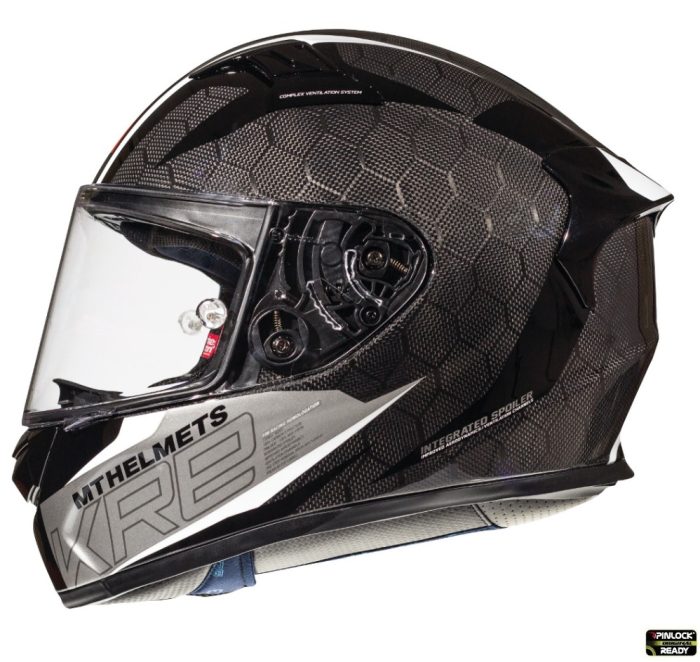Casca integrala MT KRE Snake carbon 2.0 A0 negru/gri lucios