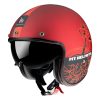 Casca open face MT Le Mans 2 SV Cafe Racer B5 rosu mat (ochelari soare integrati)