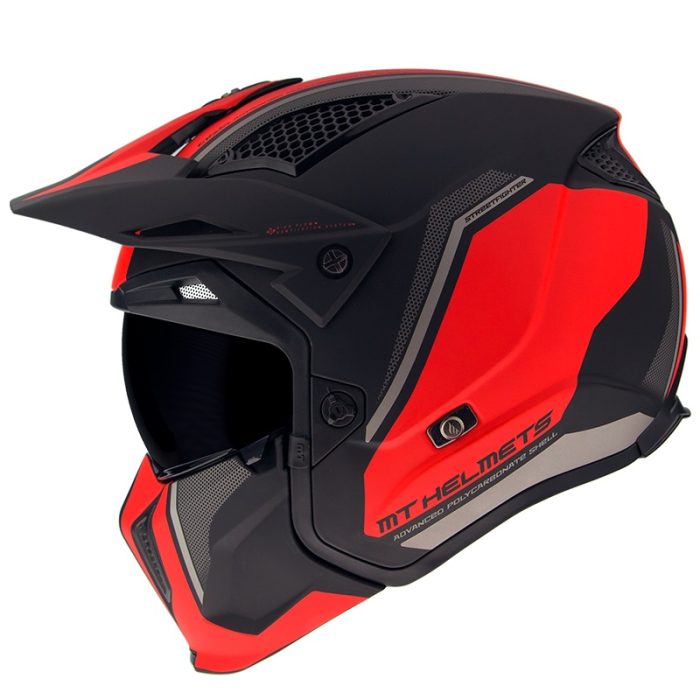 Casca MT Streetfighter SV Twin C5 negru/rosu mat (ochelari soare integrati) Casca MT Streetfighter SV Twin C5 negru/rosu mat (ochelari soare integrati)