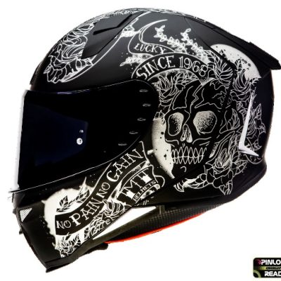 Casca integrala MT Revenge 2 Skull&Rose A1 negru mat