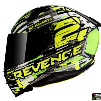 Casca integrala MT Revenge 2 Baye A6 verde fluor lucios