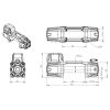 Troliu auto electric Visoli 13000lbs/5909kg cu sufa sintetica W13.0